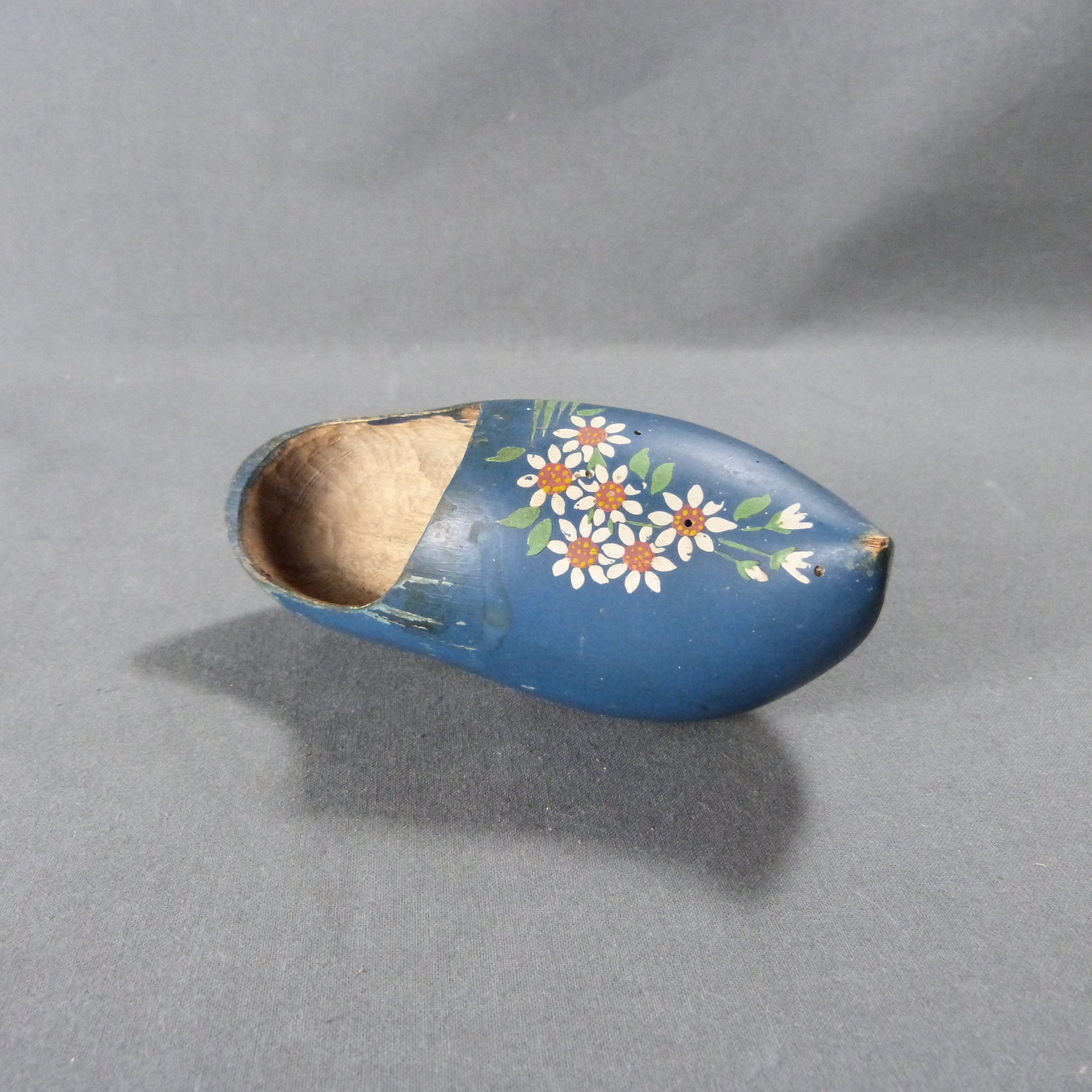 Small French Vintage Wooden Shoes Clogs Clog for Decor
