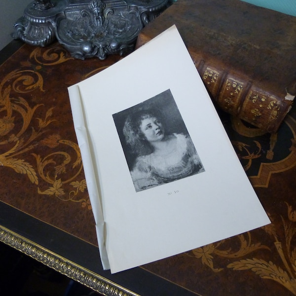 Héliogravure Portrait de jeune femme, 19e siècle