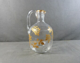 Art Nouveau Baccarat crystal decanter with gilt enamel, late 19th century