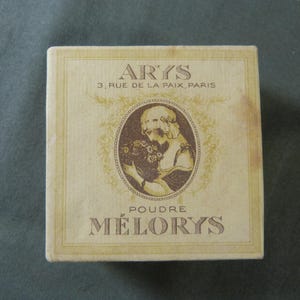 ZELDZAME Doos met Mélorys-poeder van ARYS Paris uit de jaren 20, tint roze voor brunettes, make-up