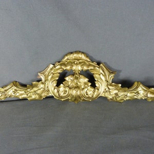 Antiker französischer Ormolu-Bronze-Möbelgiebel/Montagebeschläge, Efeu-Dekoration
