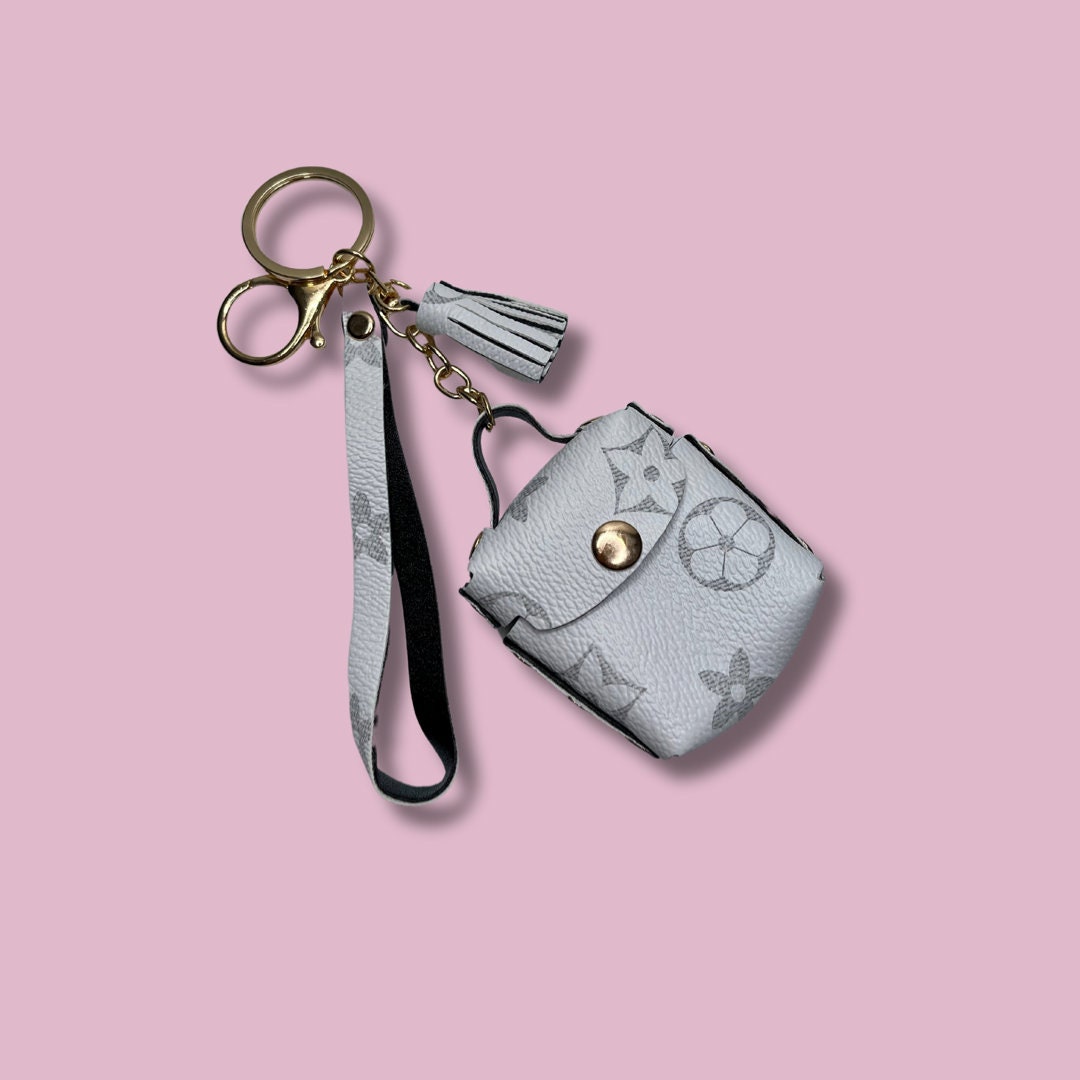Squared Pouch Key Holder And Bag Charm - Luxury S00 Multicolor