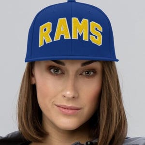 Rams Embroidered Snapback Hat