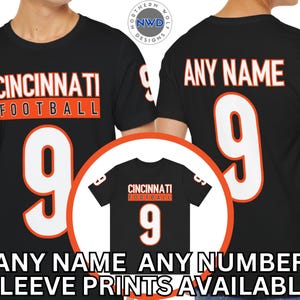 Custom Cincinnati Football T-Shirt, Personalized Unisex Football Tee, Custom Cincinnati Football Sweatshirts And Hoodies