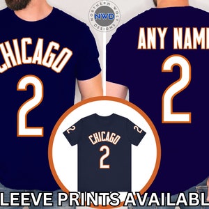 Custom Chicago Football Jersey T-Shirt, Customizable-Any Name, Any Number, Team Logo, Custom Chicago Football Sweatshirt And Hoodie