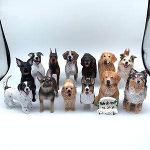 Personalized custom dog Wedding Cake Toppers,Pet Birthday Gifts, Pet Figurines, Pet Memorial Gifts, Cat Gifts, Anniversary Gifts,Dog Statues