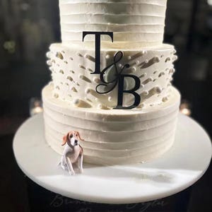 Personalized custom dog wedding cake topper,pet CakeTopper,Cat cake topper, wedding CakeTopper，Anniversary pet,Personalized Dog Cake Toppers