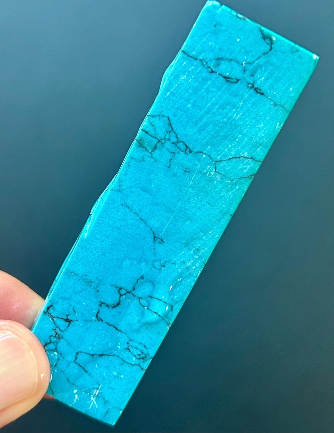 Sky Blue Turquoise Composite Stone Slab: Compressed Stone, Lapidary ...
