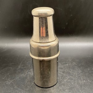 Vintage German metal Cologne Bottle travel holder