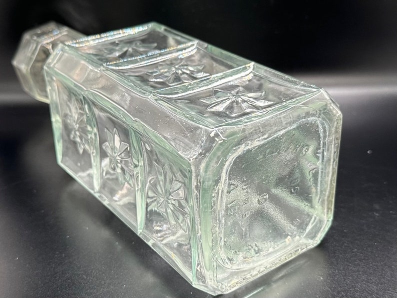 1976 Walkers Deluxe Bourbon Clear Glass Decanter With Cork Etsy