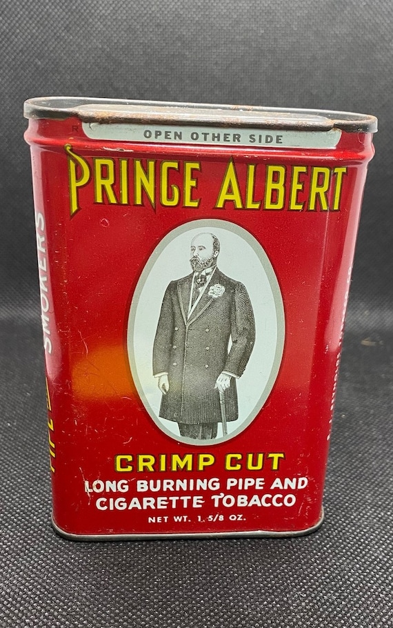 prince albert tobacco amazon Vintage Empty Prince Albert Crimp Cut Skinny Tobacco Can prince albert tobacco amazon Vintage Empty Prince Albert Crimp Cut Skinny Tobacco Can