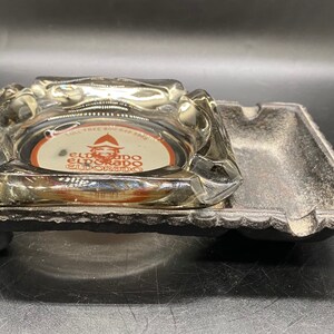 Vintage Metal Ashtray Holder