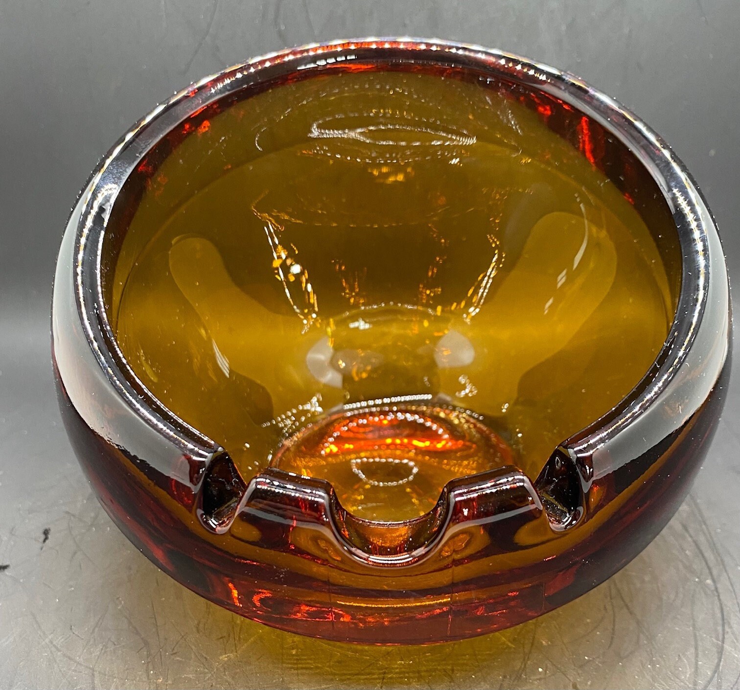 VIKING GLASS ASHTRAYバイキング 灰皿70's VIKING