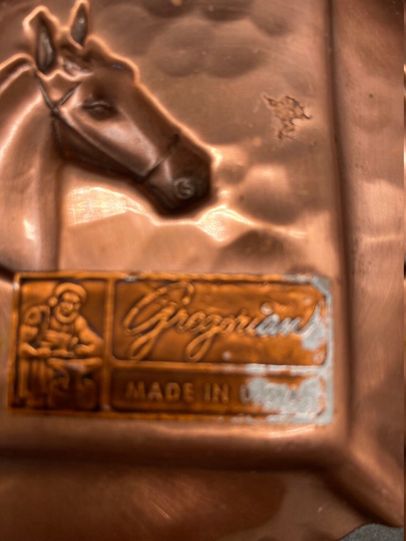 Vintage Gregorian Copper Single Ashtray
