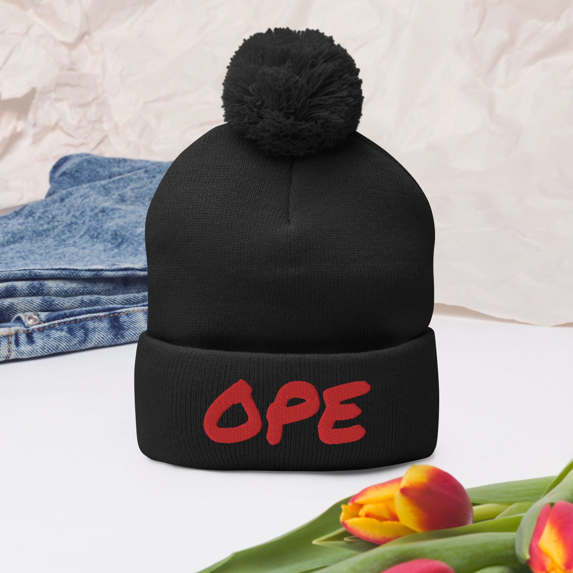 Michigan Midwest OPE - Gorro de pompón bordado