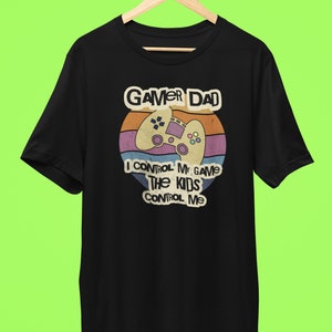 Gamer Dad Shirt Retro Gift For Father, Dad Gamer Tshirt Gift For Pops, Fathers Day Gift For Dad T-Shirt