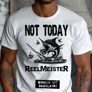 Hoy no, ReelMeister, pesca de marlín, PNG, sublimación, diseño, manualidades, Dtf, Junk Journal, divertida camiseta de tendencia, gráficos de alta calidad SVG DXF