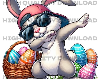 Easter Bunny PNG Digital Download, Easter Rabbit Sublimation PNG, DTF Design, Toddler Easter png, Kids Easter png,