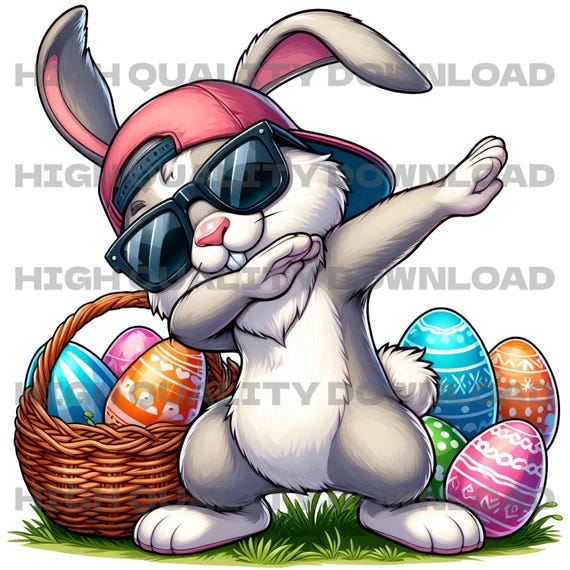 Easter Bunny PNG Digital Download, Easter Rabbit Sublimation PNG, DTF Design, Toddler Easter png, Kids Easter png,
