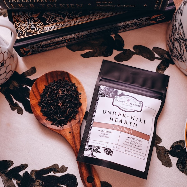 Under-Hill Hearth | Vanilla Black | Chá de folhas soltas inspirado em fantasia