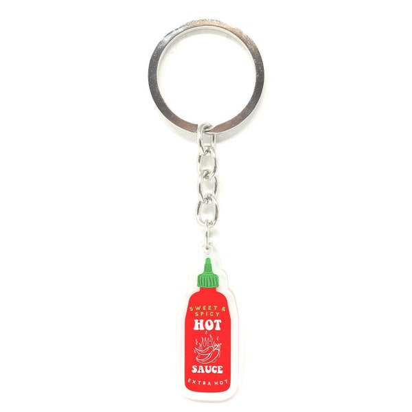 Spicy Hot Sauce Keychain