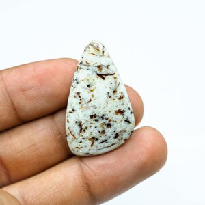 Top Rare Astrophyllite Gemstone, Shield Shape Astrophyllite Cabochon, {37X21X5} MM Design Your Handmade Jewelry With These Lovely Collection