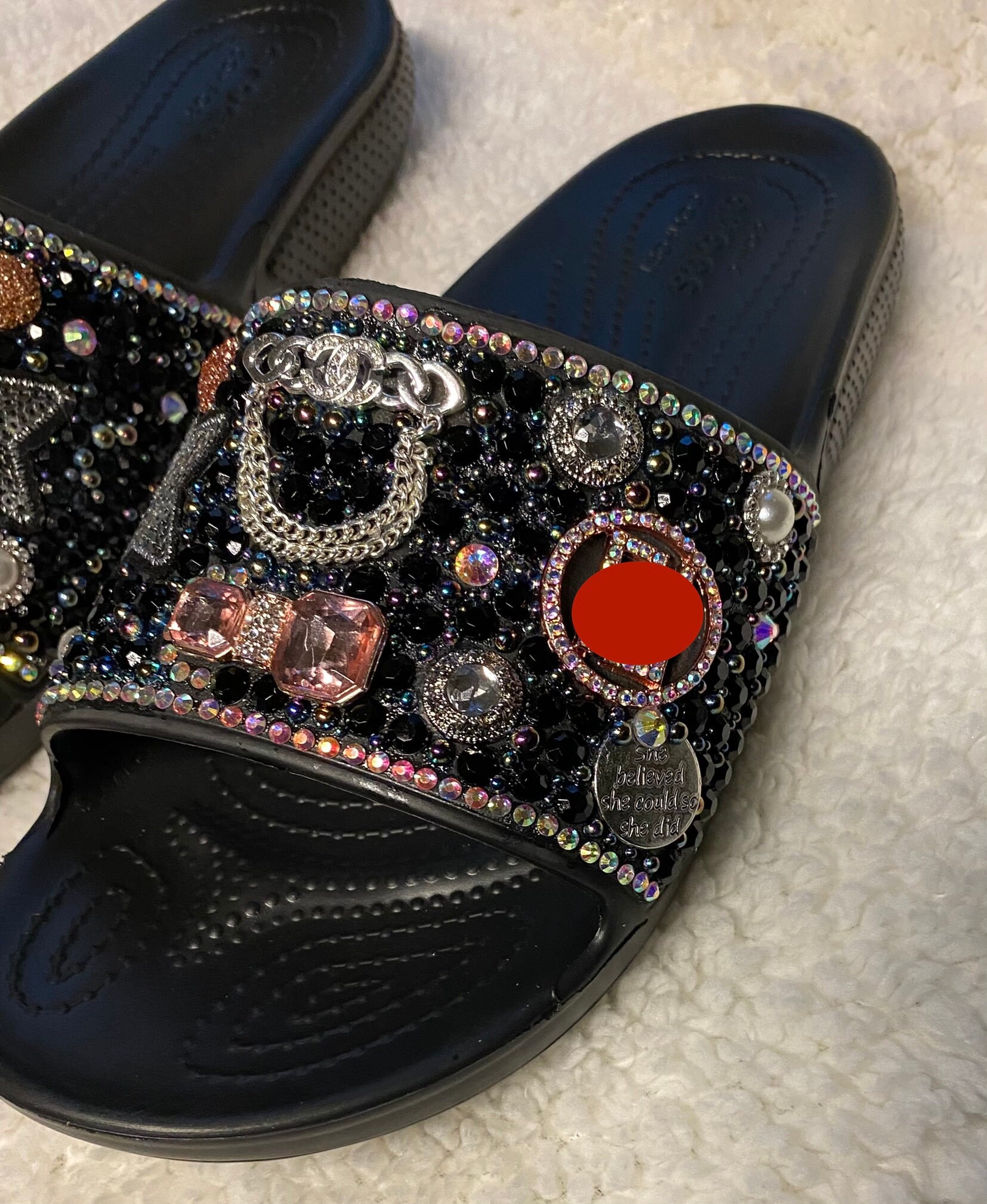 Custom Bling Luxury Crocs Slides Sandals With Jewels - Etsy Norway