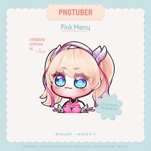 Pink Mercy Overwatch 2 Niedliches Premade Pngtuber