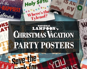Christmas Vacation Printable Poster Party Props