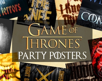 Game of Thrones Printable Poster Party Props