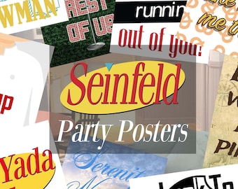 Seinfeld Printable Poster Party Props