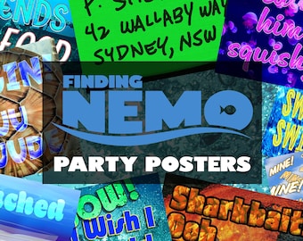Finding Nemo Printable Poster Party Props