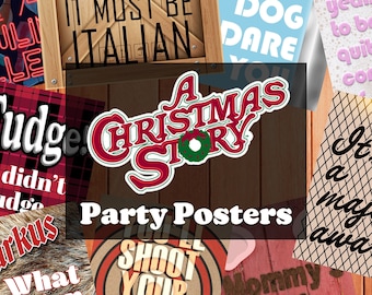 A Christmas Story Printable Poster Party Props