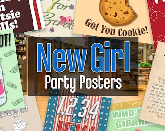 New Girl Printable Poster Party Props