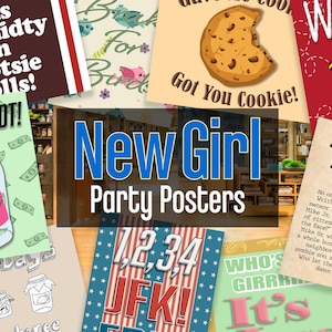 New Girl Printable Poster Party Props