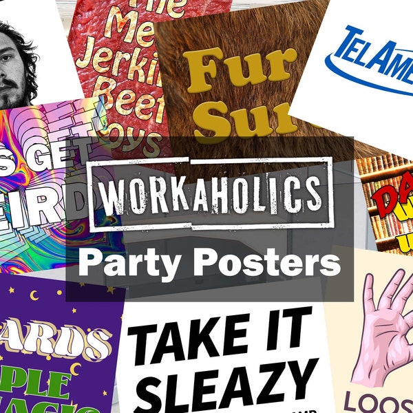 Workaholics (TV Show) Printable Poster Party Props