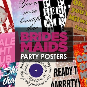 Bridesmaids (The Movie) Printable Poster Party Props