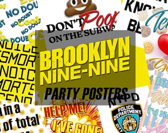Brooklyn Nine-Nine Printable Poster Party Props