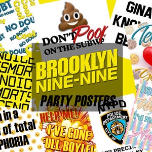 Brooklyn Nine-Nine Printable Poster Party Props