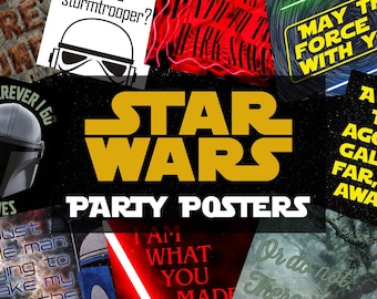 Star Wars Printable Poster Party Props