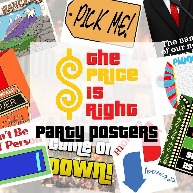 Price is Right Name Tags Etsy