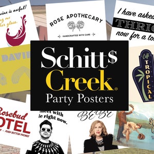 Schitt's Creek Cartel imprimible Accesorios para fiestas