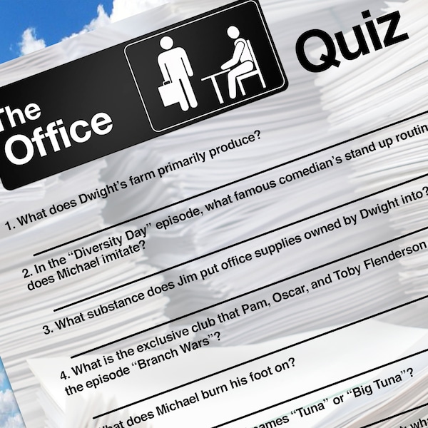 The Office Trivia Quiz with Answer Key!