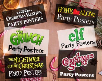 Christmas Movie Poster Bundle: Holiday Decor (Digital Download)