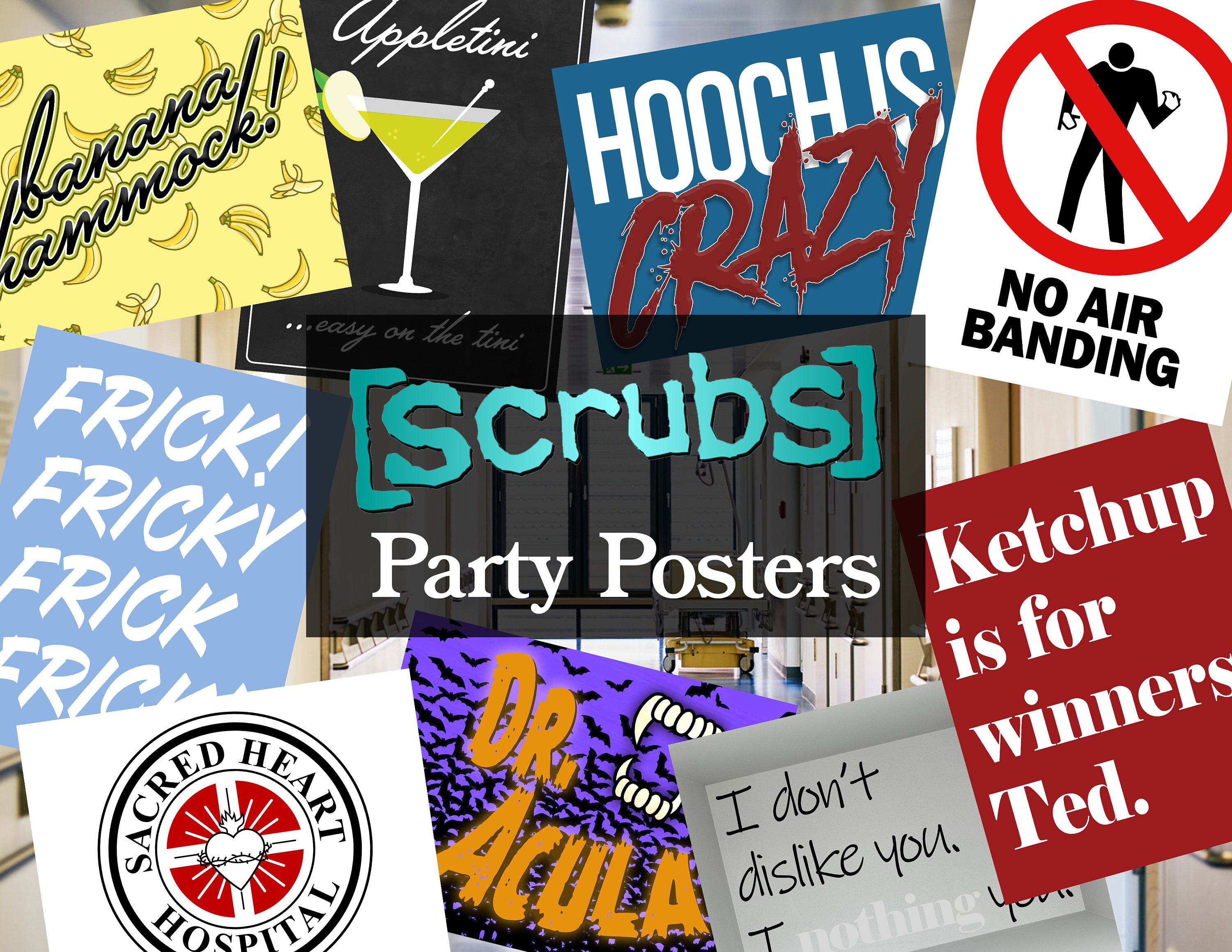 Scrubs (TV Show) Printable Poster Party Props - Etsy