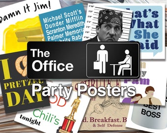 The Office Printable Poster Party Props