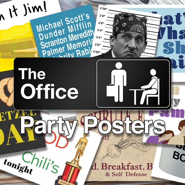 The Office Printable Poster Party Props