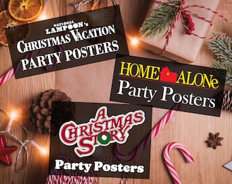 Christmas Movie Poster Bundle: Home Alone, Vacation, Story (Digital Download)