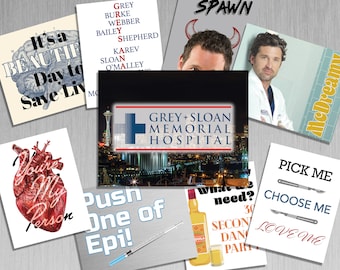Grey's Anatomy Printable Poster Party Props