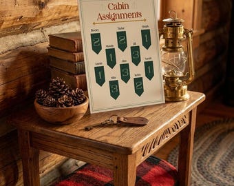 Camp Bachelorette Signs Pack | Editable Welcome Sign, Bar Menu, Itinerary (Digital Download)